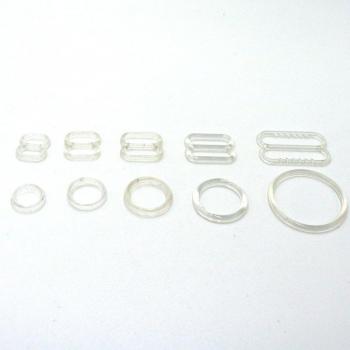 Versatile Clear Nylon Button Set for Bras
