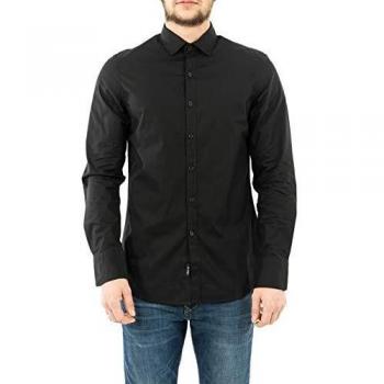 Replay Slim Fit Hemd Schwarz für Herren - Größe XL
