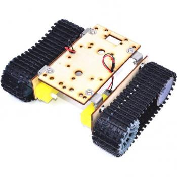 Chasis Robótico de Madera con Motor 3-9V TT Rastreador Inteligente