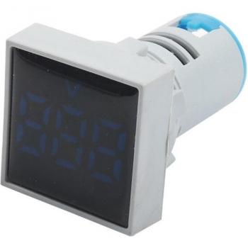 Voltímetro LED 22 mm AC60‑500 V con Luz Piloto RGBW