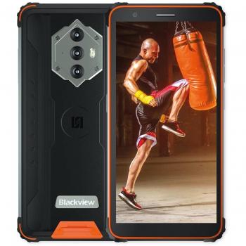Smartphone BLACKVIEW BV6600, Dual-SIM, 64 GB, black orange