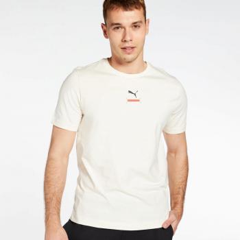 Puma Uomo T-Shirt Sportwear Ecru S