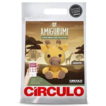 Ensemble de crochet Amigurumi Girafe Circulo – Couleur Jaune
