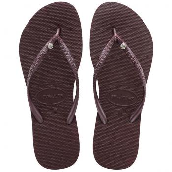 Havaianas Damen Flip Flops Slim Crystal Glamour SW Grape Wine 37/38