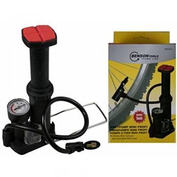 Benson Fahrradpumpe mit 0-12 bar Manometer und Adapterset