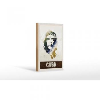 Holzschild Kuba Reise 12x18 cm Che Guevara