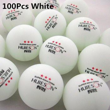 Huieson 40mm 3-Star Ping Pong Balls - 2.9g, White & Orange (20/50/100 Count)