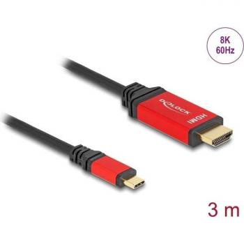 Delock USB-C to HDMI Adapter Cable, 8K@60Hz, 1.4, 3.0 m