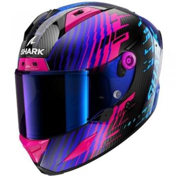 Shark Aeron Edgy Casco de Carbono Azul y Lila