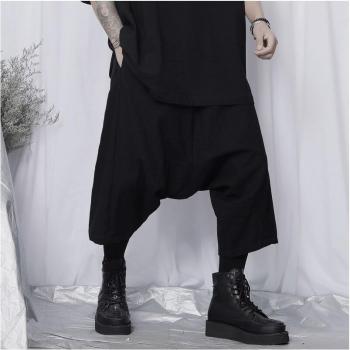 Men's Lightweight Wide-Leg Cropped Pants