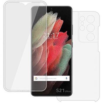 Funda Completa Transparente Pc + Tpu Full Body 360 Samsung Galaxy S21 Ultra 5G