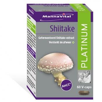 Mannavital Platinum Shiitake 60 cápsulas