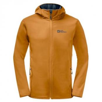 Chaqueta Jack Wolfskin Bornberg Hoody M color mostaza