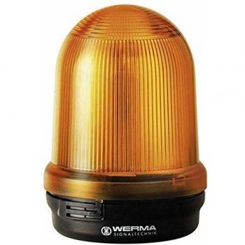 Segnalatore luminoso LED Werma 829.350.55 Giallo Luce continua, Luce lampeggiante 24 V/DC