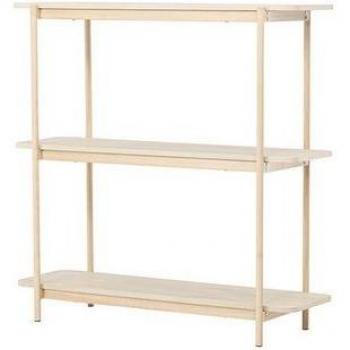 Vind Heimregal 120 x40 cm – 3 Ebenen, Whitewash