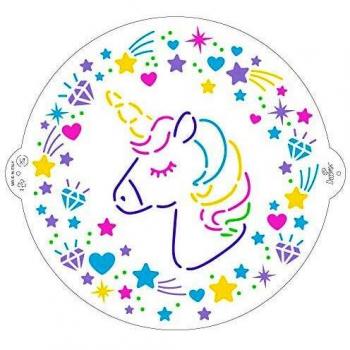 Stencil unicorno Ø25 cm Decora