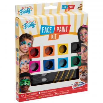Grafix Set di pittura facciale, 9 colori