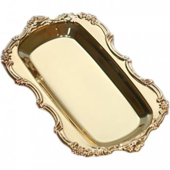 Nordic Style Gold Silver Dessert Plate