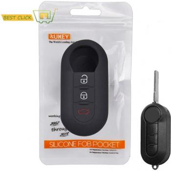 Silicone Remote Key Cover Case for Fiat 500, Panda, Punto, Bravo, Lancia Ypsilon, Stilo, Ducato, Delta