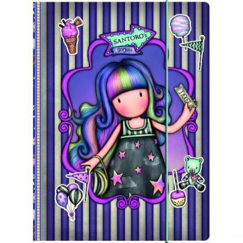 Faltblatt Gorjuss Lila – Up & Away A4