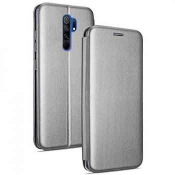 Funda Flip Cover Plata para Xiaomi Redmi 9