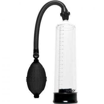 Black & Clear Penis Power Pump - 24 cm ToyJoy Rock Hard