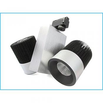 Faro LED Regolabile 30W, Binario Bianco Caldo, Doppia Testa, 2x15W, 220V