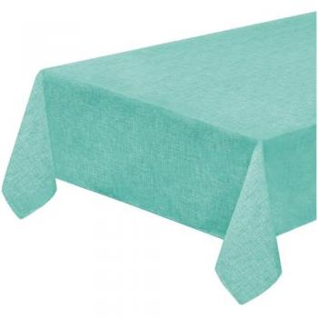 Tovaglia Tavolo Plastificata Antimacchia Turchese 135x180 cm