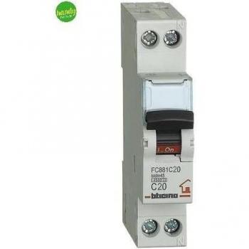Bticino Magnetotermico 20A Curva C, 1 Modulo, 4.5 kA
