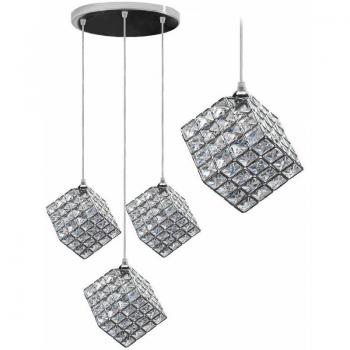 Glamour 3‑Cube Pendant by Toolight – APP722-3CP, G9 LEDs