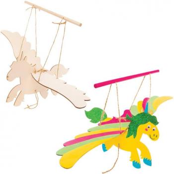 Mystical Unicorn Wood Craft Kits For Kids (Pack of 3)