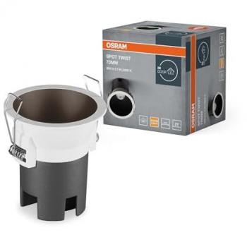 OSRAM SPOT TWIST Downlight Ø70 mm – schwarz 5 W 400 lm 830 WT