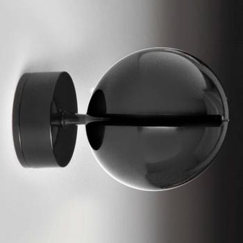 Milan Iluminación Bo-La Black Wall Light