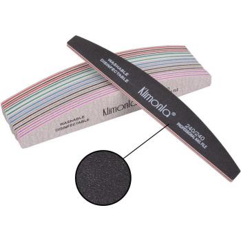 50Pcs Nail Files Set Half-Moon Shape 80/100/150/180/240 Grit