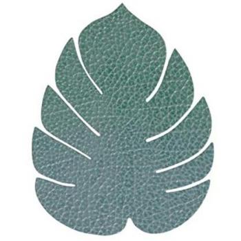 Monstera Leaf Glasoefening in Pastel Groene Hippo Stijl