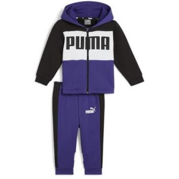 Pantalón casual puma minicats colorblock jogger fl infantil azul