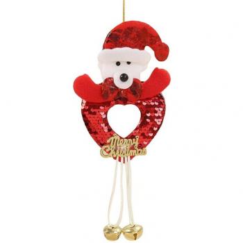 Pendentif cœur broché de sépins