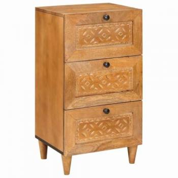 Credenza con Cassetto Beige Raso 33,5×40×75 cm