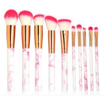 10 Pcs Makeup Brush Set for Face and Eyes
