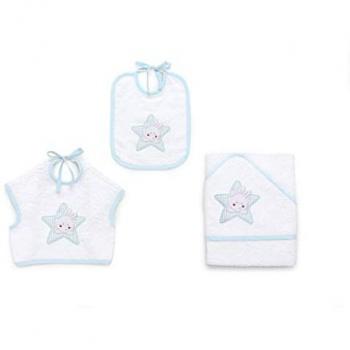 Bavaglini Star Azzurro 3pz – Set Italbaby