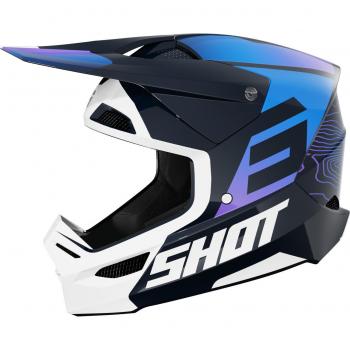 Casco Shot Furious Apex en Azul Brillante – Ropa de Cross