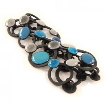 NOA Bracciale Arlequin Blu Turchese