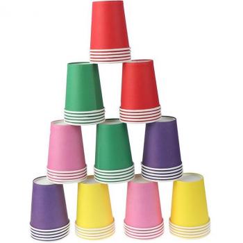 10pcs Party Paper Juice Cups for Baby Showers, Kids Birthdays, Weddings, Picnics