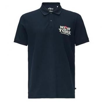 S.Oliver RED LABEL Poloshirt Baumwollpiqué Peanuts® Motiv