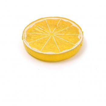 3 Mini Fake Plastic Lemons for Home Decor