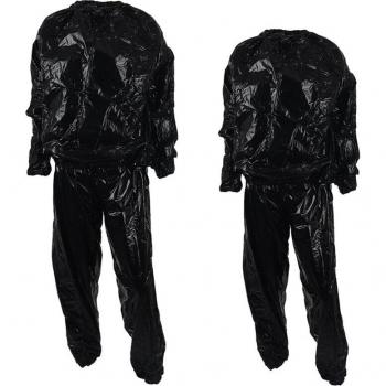 Schweißverlust Anzug Set Schwarz XL & XXL