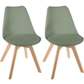 Lot de 2 chaises scandinaves Baya Atmosphera - Kaki