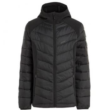 Protest Girls' Warm Hybrid Puffer Jacket - Black, Size 10