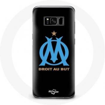 Marseille Olympic Logo Case for Samsung Galaxy S8 Plus - Black Background