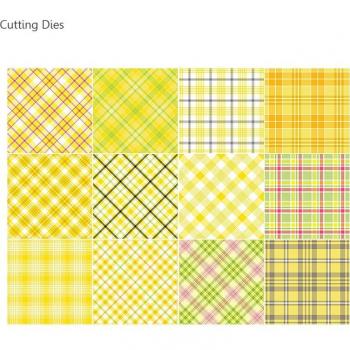 12 Sheets Colorful Grid Origami Paper